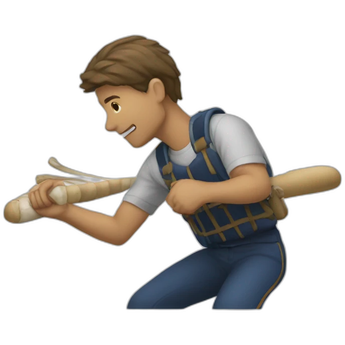 catching a person with a lazo emoji