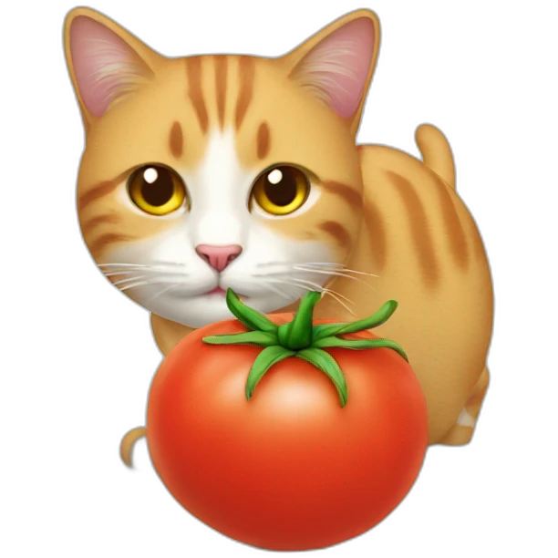 Tomato cat  emoji