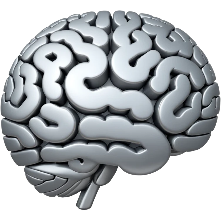 overlapping circles forming a brain with small stars emoji