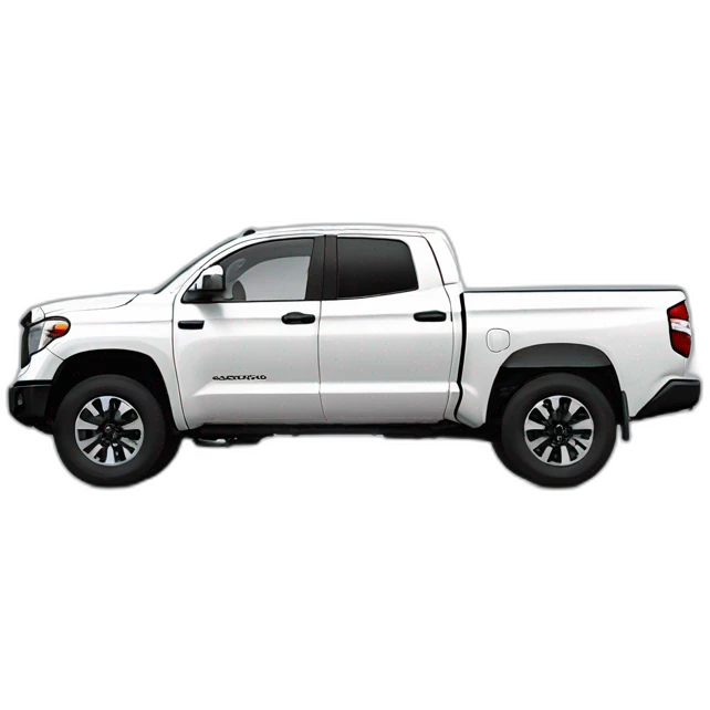 WHITE TOYOTA TUNDRA 2020 ON 33 INCH WHEELS emoji