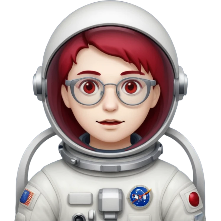 astronaut vampire with glasses emoji