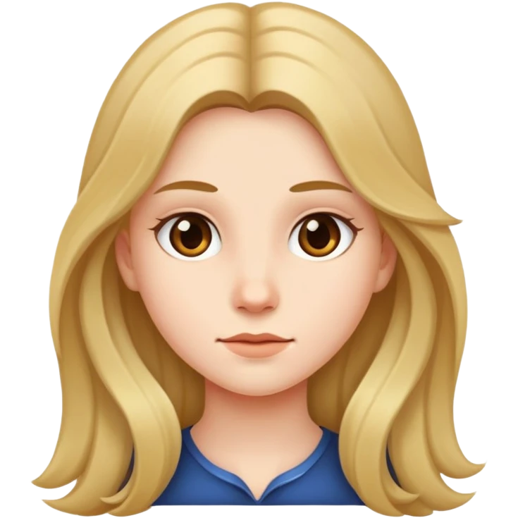 Girl with big naked  emoji