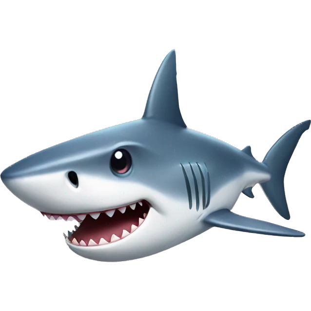 pretty shark emoji