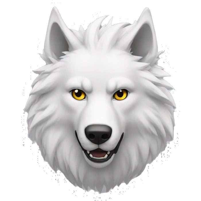Lobo blanco emoji