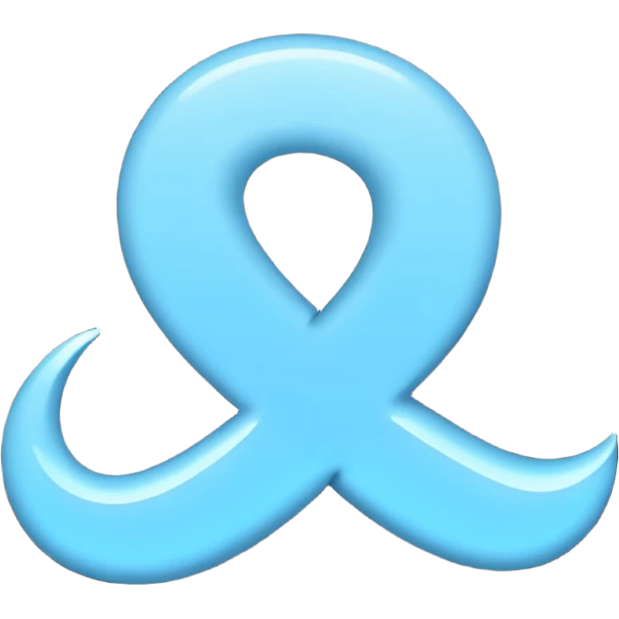 Genera la letra R tipografía forjan ultra en mayúscula de color celeste con un fondo blanco emoji