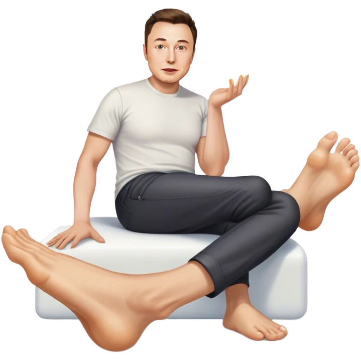elon musk smelling feet emoji