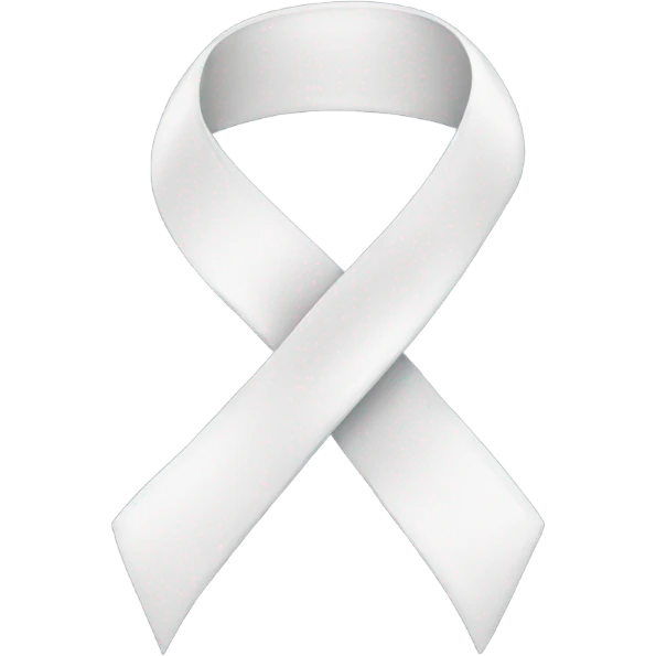 White ribbon emoji