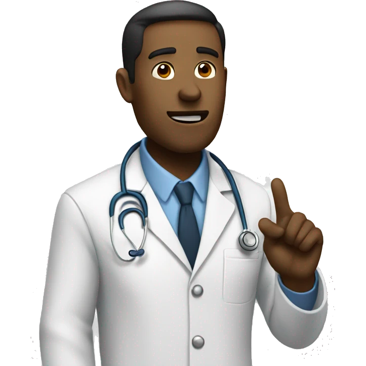 doctor speaking gesticulating emoji
