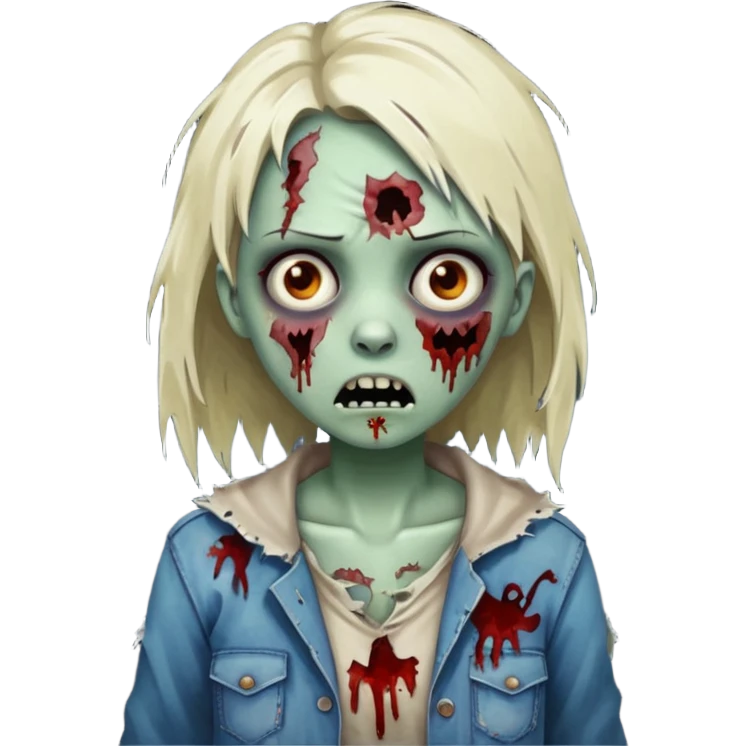 Zombie girl emoji