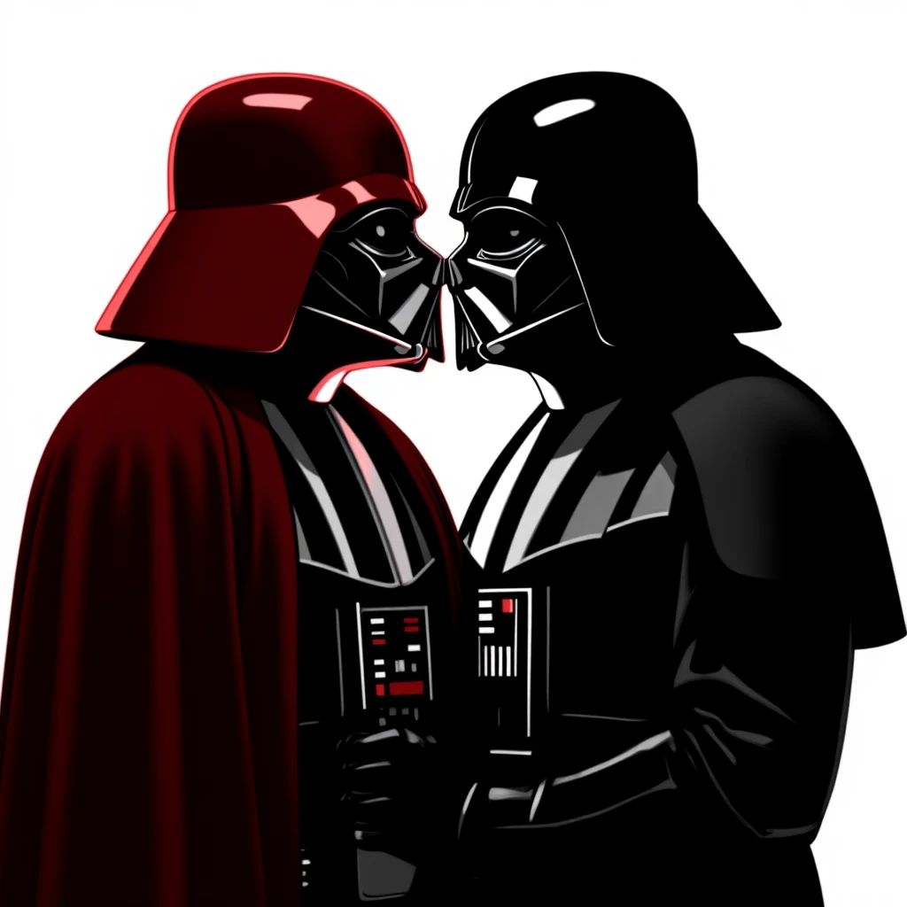 Darth vader kissing (starwars) emoji