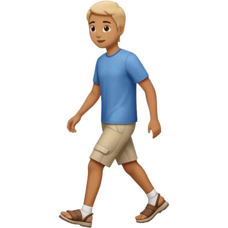 on foot emoji