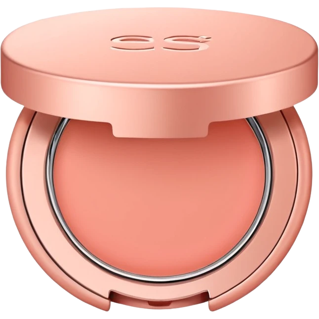 salmon pink makeup packaging emoji