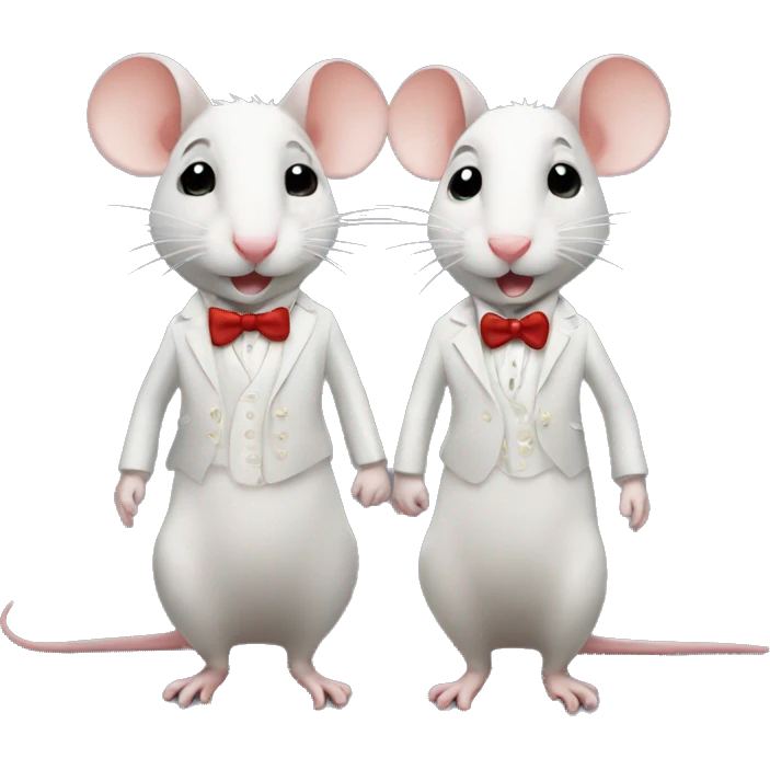 Gay rat marriage emoji