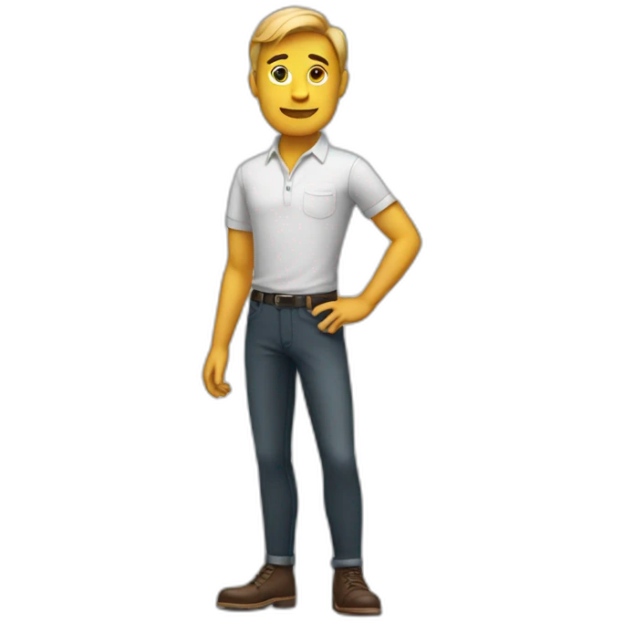 Man four legs emoji