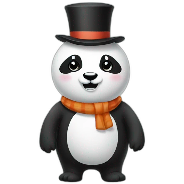 snowman panda emoji