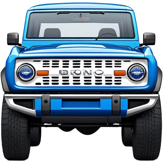 Ford Bronco - Ford (Model Year: 2021) (Iconic colour: Blue) emoji