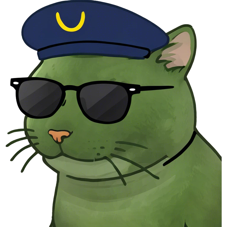 Cat with sunglasses emoji