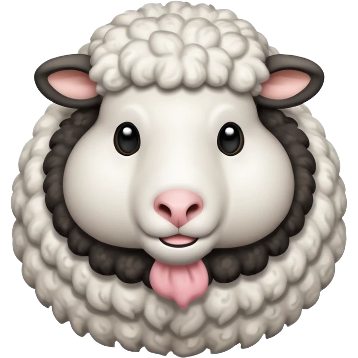 A sheep that’s a cow emoji