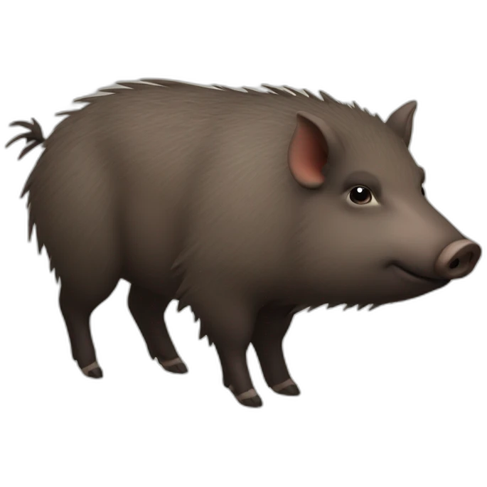Fatty small round wild boar emoji