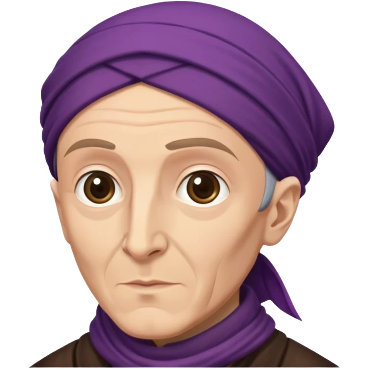 Young Quirinus Quirrell from harry potter with big Head scarf emoji