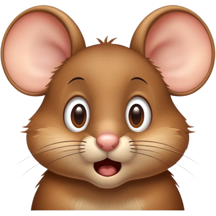 Jerry mouse waking up surprised with shocked expression emoji