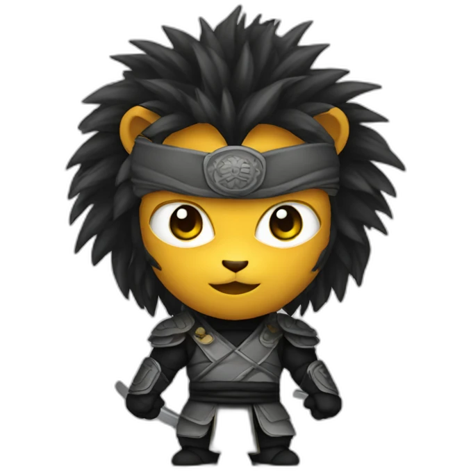 Lion ninja emoji