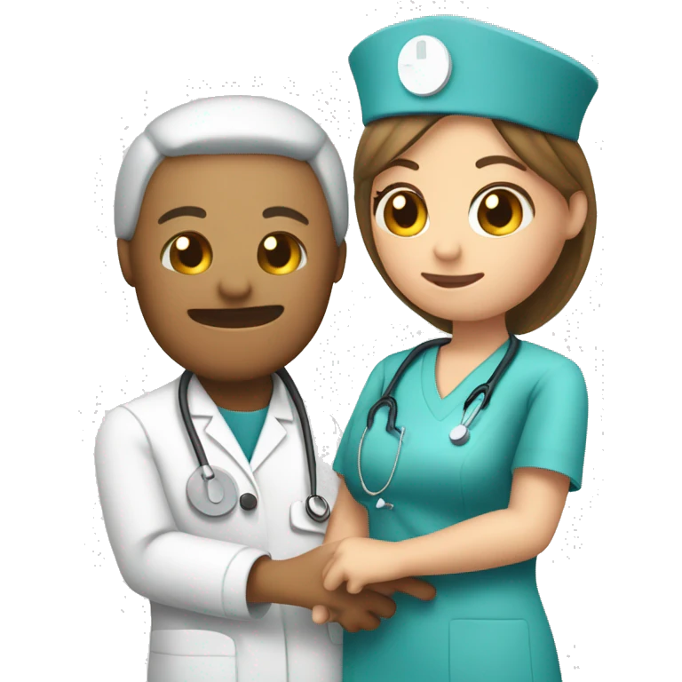 Nurse cannulating a patient emoji