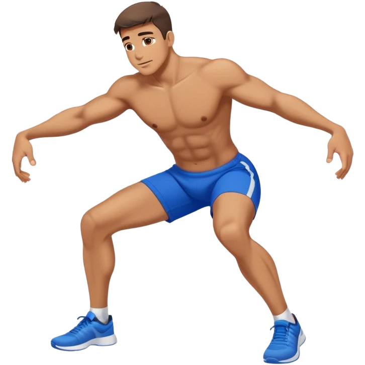 glute-bridges-exercise guy with blue shorts  emoji