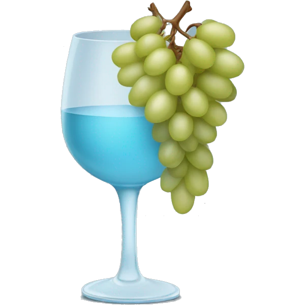 pale blue  wine emoji
