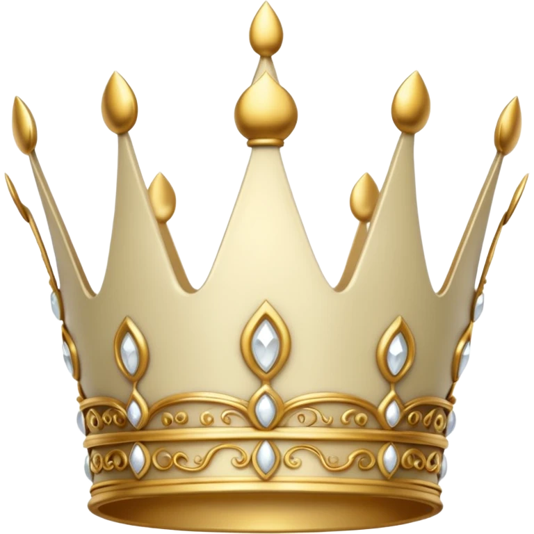 White crown emoji