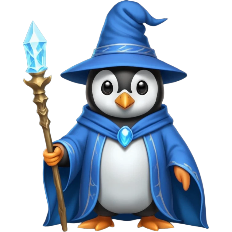 Penguin Wizard emoji