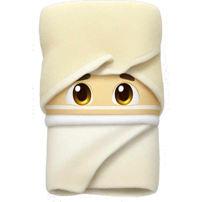 Cream warm towel  emoji