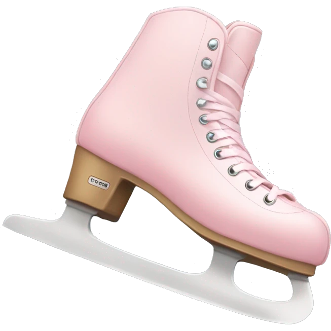pastel pink ice skates emoji