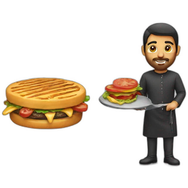 Majid with grilgrill emoji