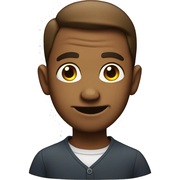 Cartoon smirking  emoji