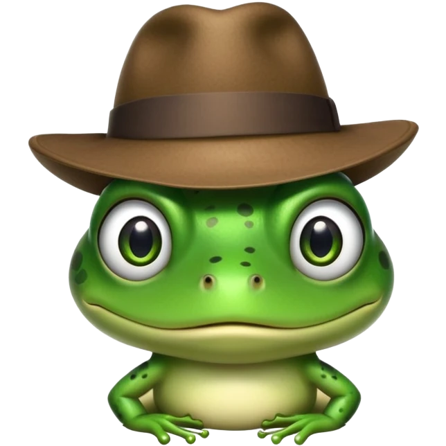 frog with fedora emoji