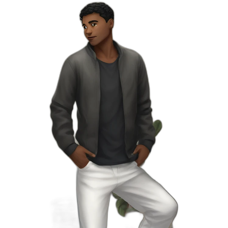 cool guy white pants emoji