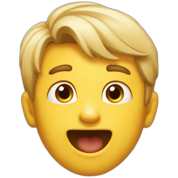 Pleasantly Astonished boy emoji