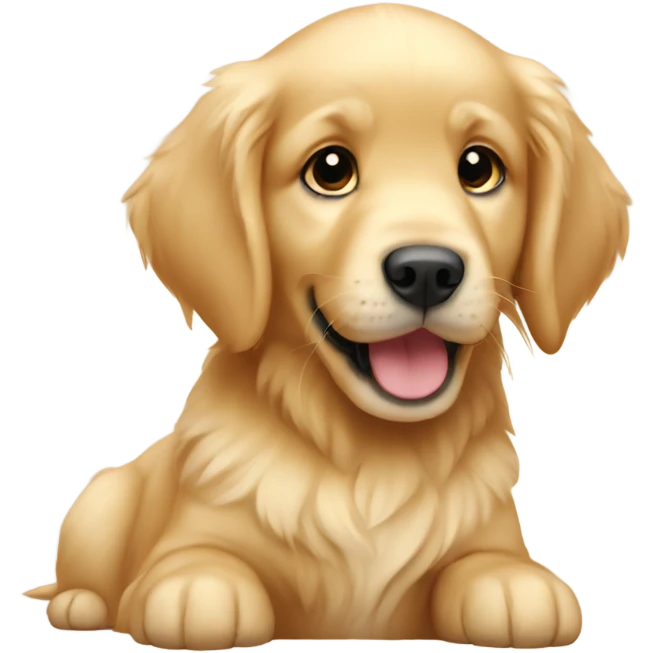 Golden retriever puppy emoji