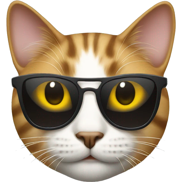 Cat with sunglasses emoji