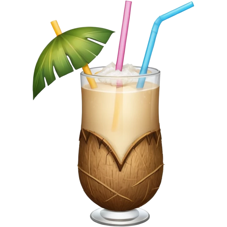 summer beach coconut drink emoji