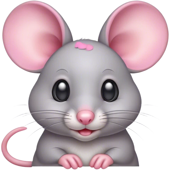 cute grey mouse emoji