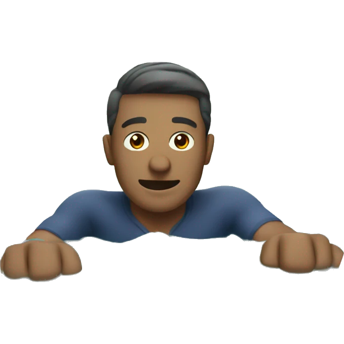 man swimming in river emoji