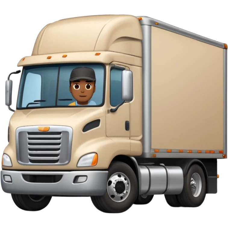 Kamyon şoförü Yarı Kamyonun Karikatür çizimi kamyon yan duracak soför yanında olacak emoji