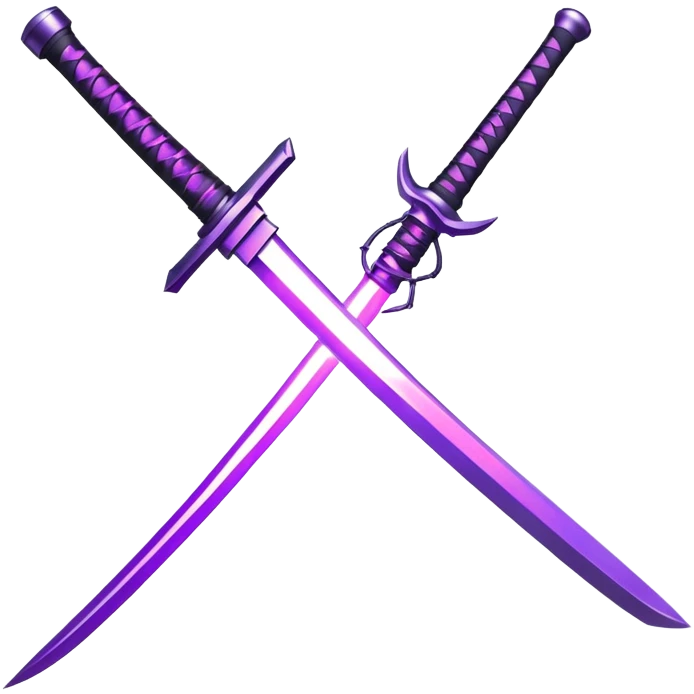 purple Lightning katana emoji