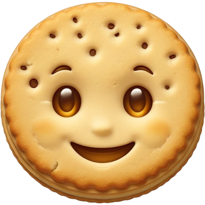 smiling vanilla biscuit emoji