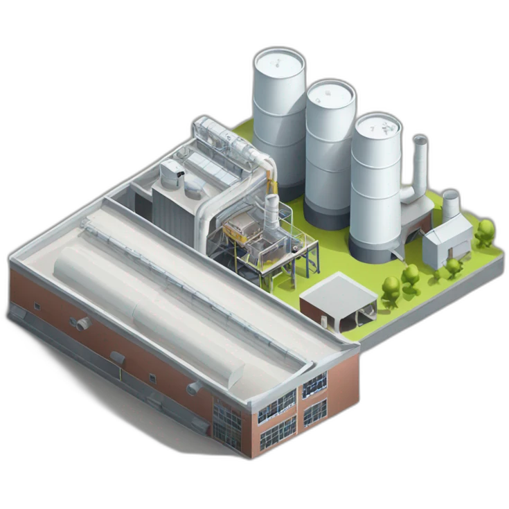 factory，isometric view emoji