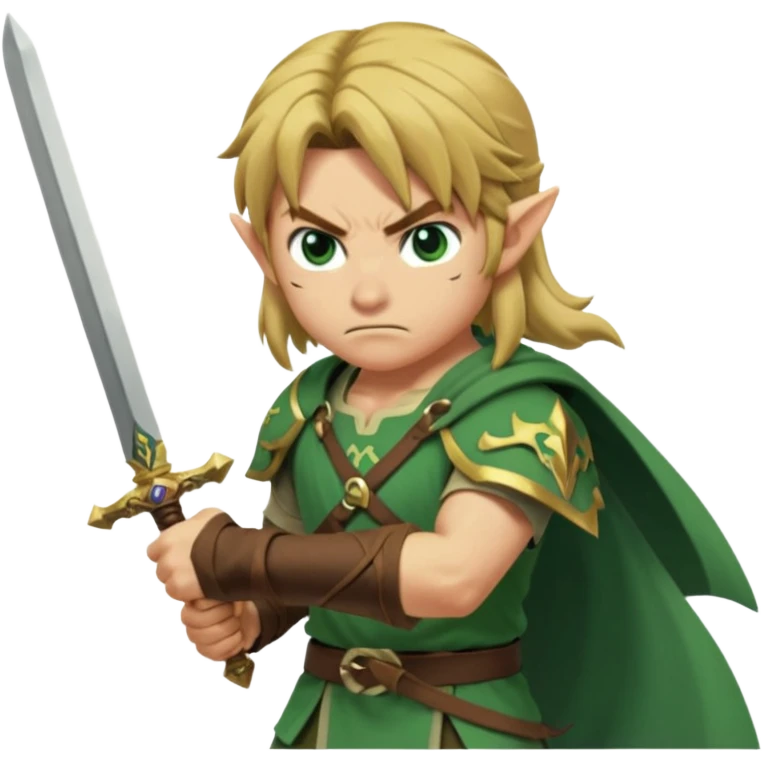 Faça um emoji com o Zelda lutando com culpa emoji