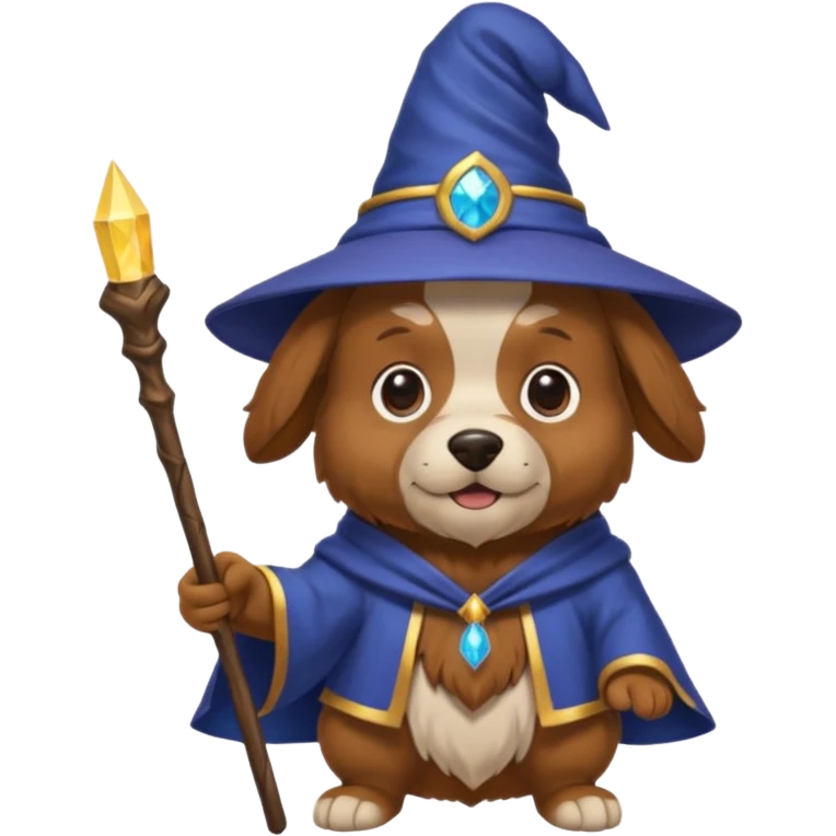 Dog wizard emoji