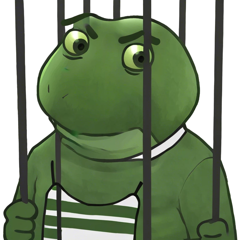 guy behind bars  emoji